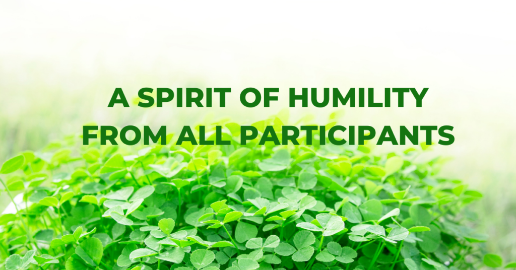 Clover with Spirit of Humility wording