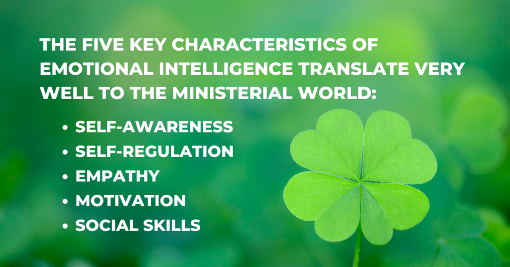 clover background with 5 Emotional intelligence sayings